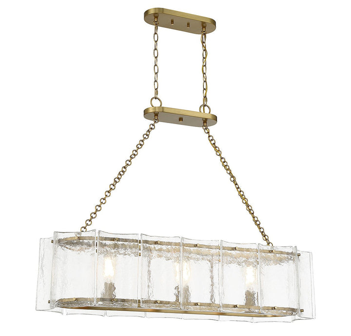 Savoy House Genry Three Light Linear Chandelier