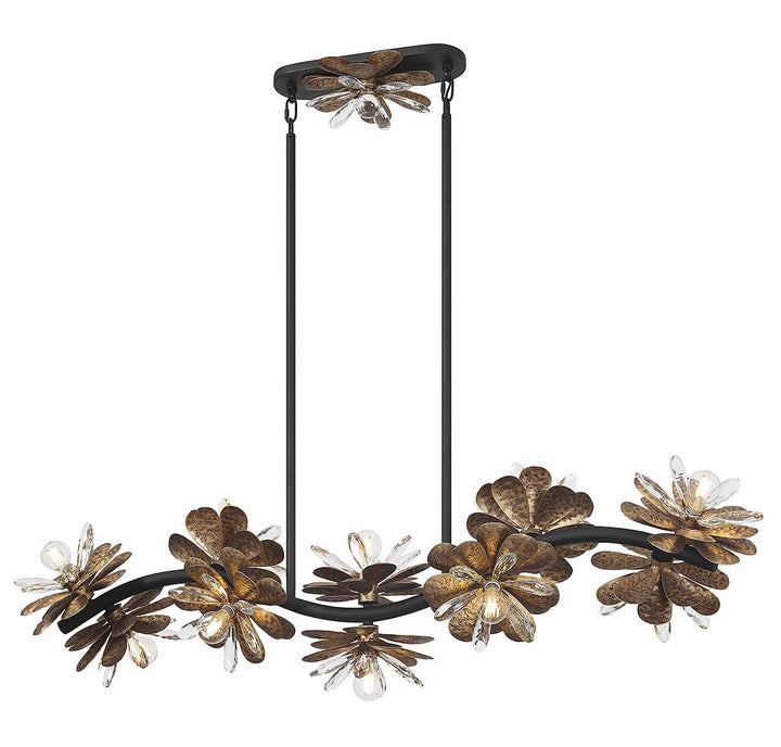 Savoy House Giselle Ten Light Linear Chandelier