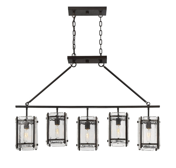 Savoy House Glenwood Five Light Linear Chandelier