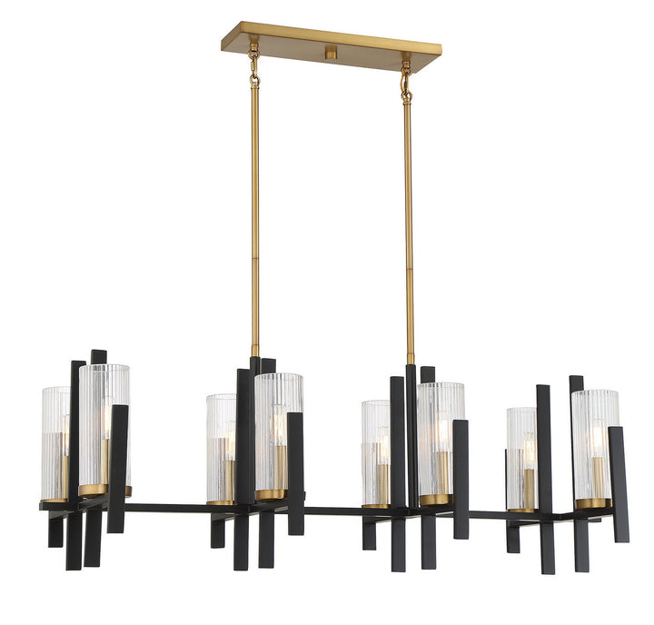 Savoy House Midland Eight Light Linear Chandelier