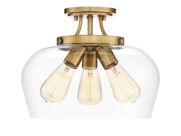 Savoy House Octave Three Light Semi-Flush Mount