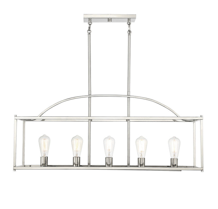 Savoy House Palladian Five Light Linear Chandelier