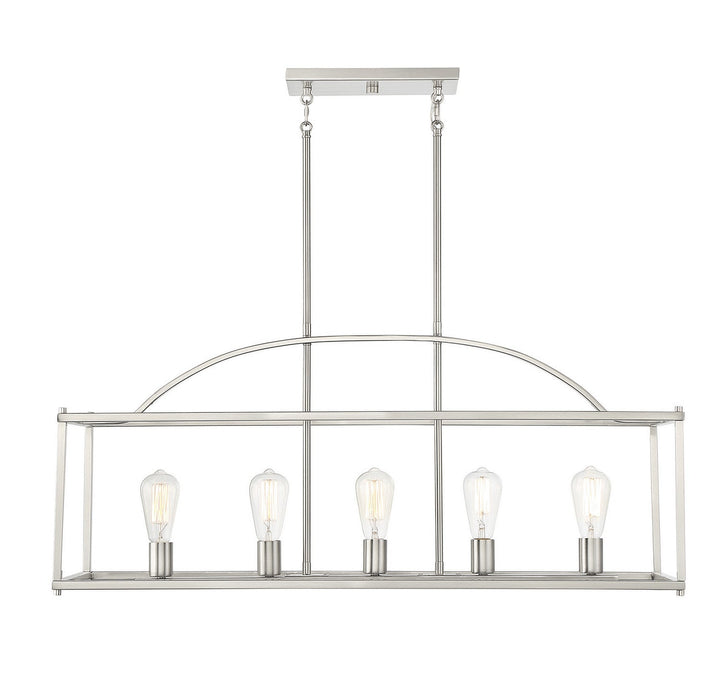 Savoy House Palladian Five Light Linear Chandelier