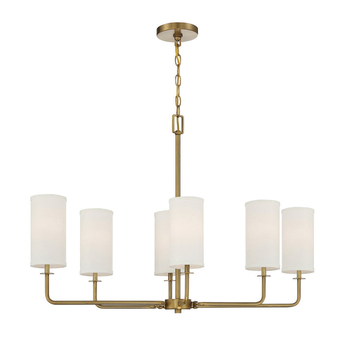 Savoy House Powell Six Light Linear Chandelier