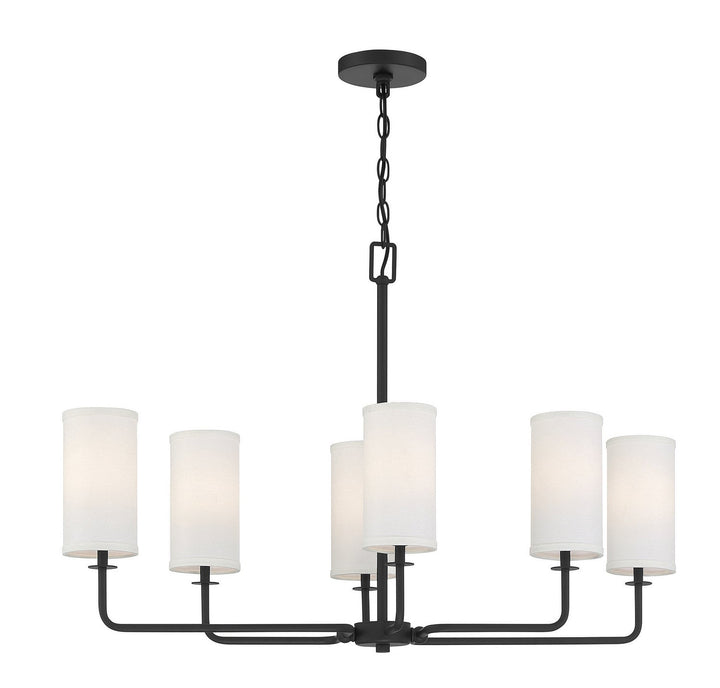 Savoy House Powell Six Light Linear Chandelier