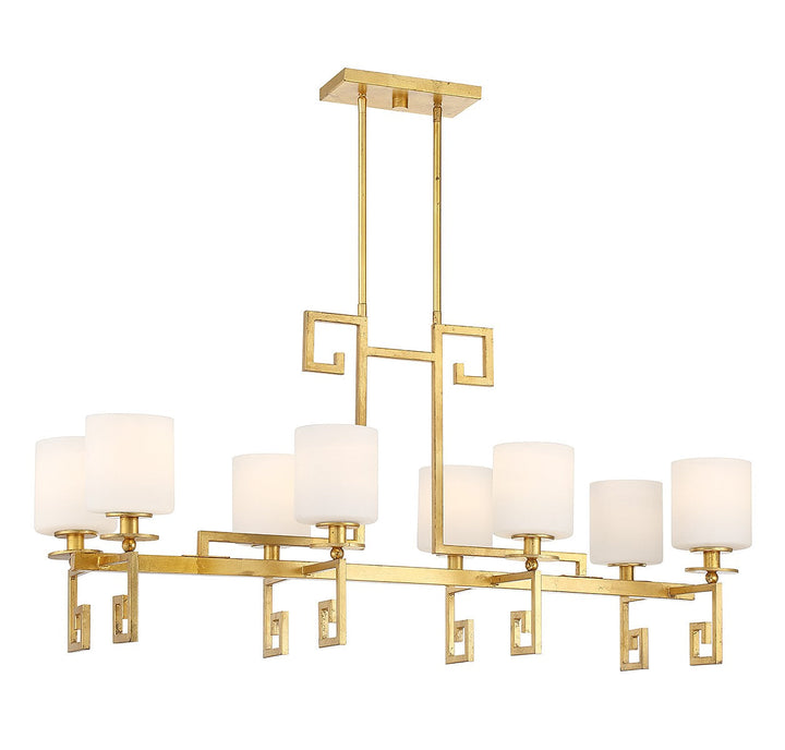 Savoy House Quatrain Eight Light Linear Chandelier