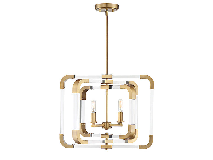 Savoy House Rotterdam Four Light Semi-Flush Mount