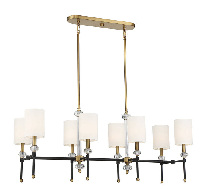 Savoy House Tivoli Eight Light Linear Chandelier