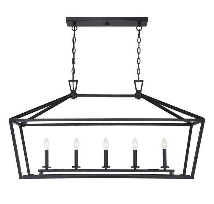 Savoy House Townsend Five Light Linear Chandelier