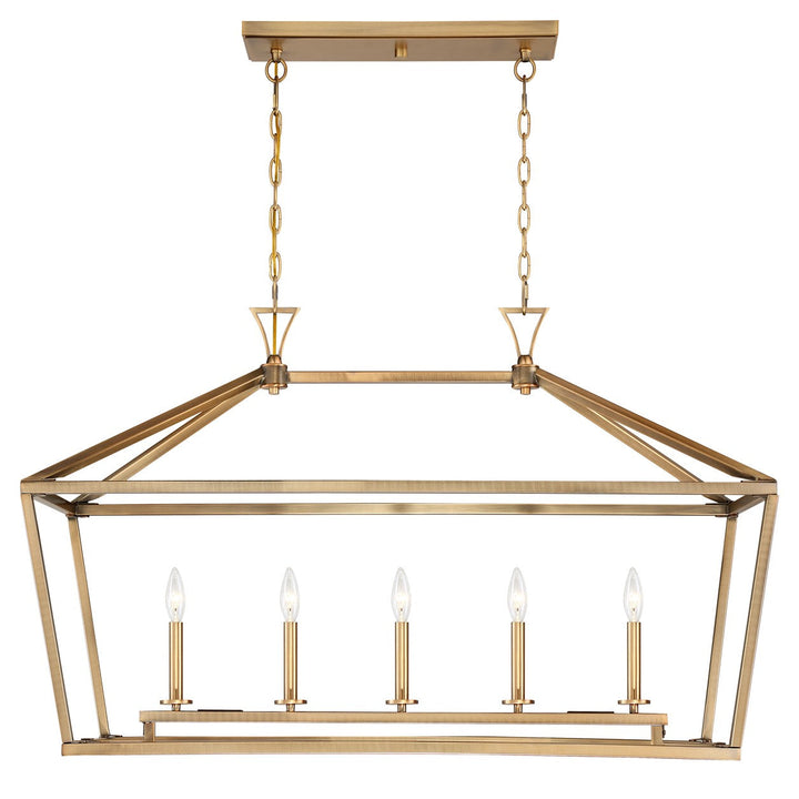 Savoy House Townsend Five Light Linear Chandelier