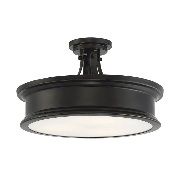 Savoy House Watkins Three Light Semi-Flush Mount