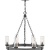 Sawyer LED Chandelier in Aged Zinc
