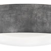 Sawyer LED Flush Mount in Aged Zinc