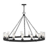 Sawyer LED Hanging Lantern in Black