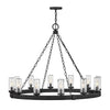 Sawyer LED Hanging Lantern in Black