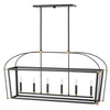 Selby LED Linear Chandelier in Black