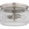 Serene Two Light Flushmount in Brushed Polished Nickel