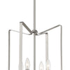 Shayna Four Light Foyer Pendant in Brushed Polished Nickel