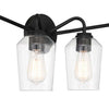 Shayna Four Light Vanity in Flat Black