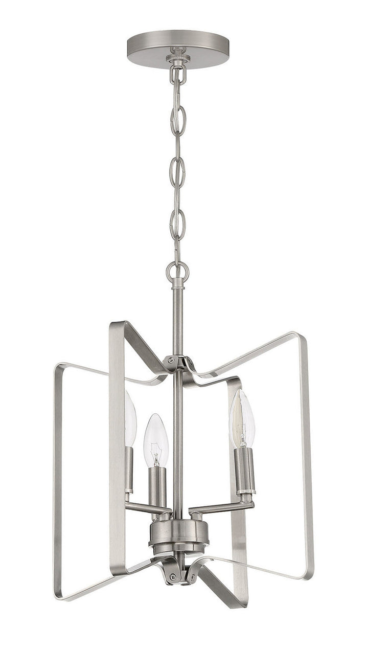 Shayna Three Light Convertible Semi Flush in Brushed Polished Nickel