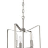 Shayna Three Light Convertible Semi Flush in Brushed Polished Nickel