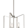 Shayna Three Light Foyer Pendant in Brushed Polished Nickel