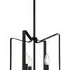 Shayna Three Light Foyer Pendant in Flat Black