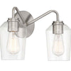 Shayna Two Light Vanity in Brushed Polished Nickel