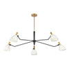 Sinclair LED Chandelier in Heritage Brass