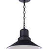 Singleton One Light Outdoor Pendant in Midnight