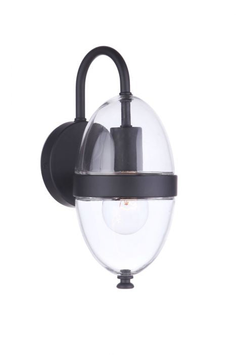 Sivo One Light Outdoor Wall Mount in Midnight