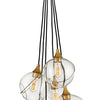 Skye LED Chandelier in Heritage Brass