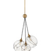 Skye LED Pendant in Heritage Brass