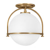 Somerset LED Foyer Pendant in Heritage Brass