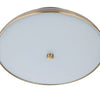 Soul LED Flushmount in Flat Black/Satin Brass