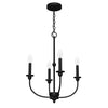 Southcrest Four Light Chandelier in Matte Black