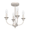 Southcrest Four Light Semi-Flush Mount in Distressed White