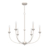 Southcrest Six Light Chandelier in Distressed White