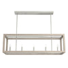 Squire Manor Five Light Linear Chandelier in Brushed Nickel