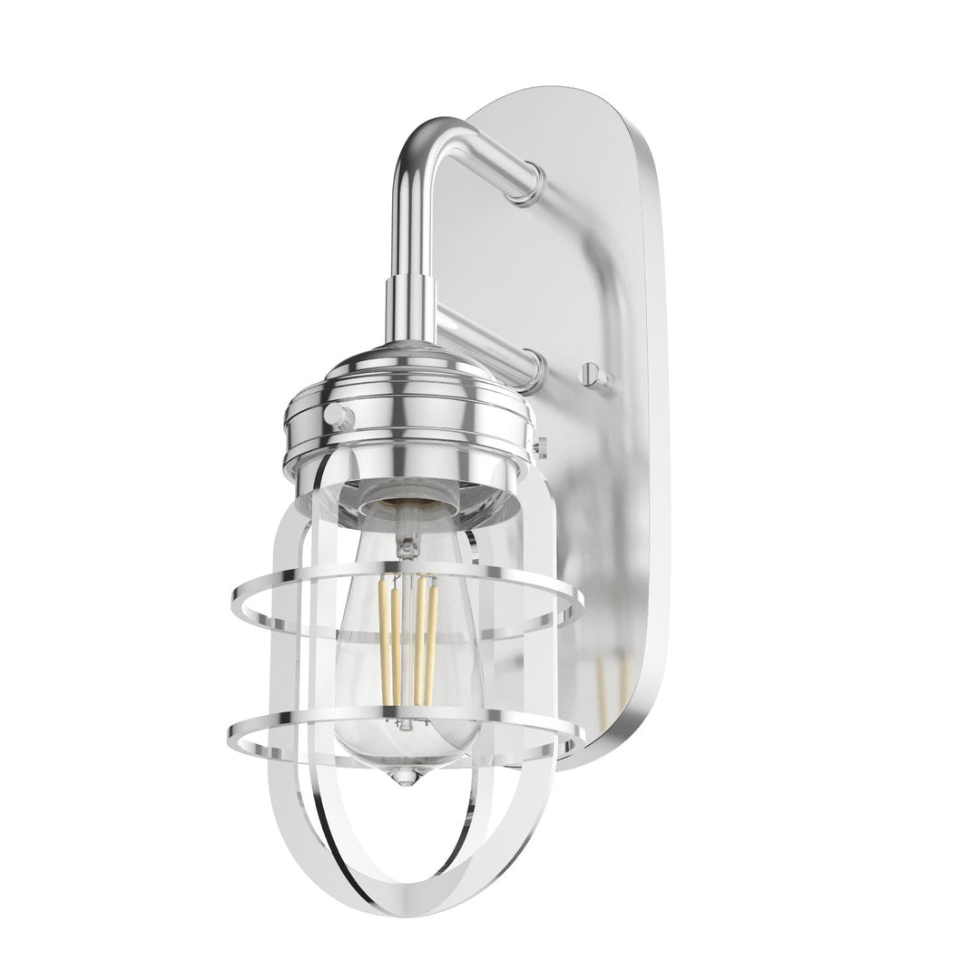 Starklake One Light Wall Sconce in Chrome