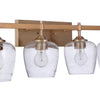 Stellen Four Light Vanity in Satin Brass