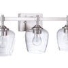 Stellen Three Light Vanity in Brushed Polished Nickel