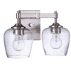 Stellen Two Light Vanity in Brushed Polished Nickel