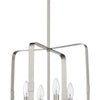 Stowe Four Light Foyer Pendant in Brushed Polished Nickel