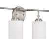 Stowe Four Light Vanity in Brushed Polished Nickel