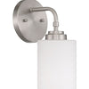 Stowe One Light Wall Sconce in Brushed Polished Nickel