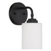 Stowe One Light Wall Sconce in Flat Black