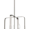 Stowe Three Light Foyer Pendant in Brushed Polished Nickel