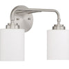 Stowe Two Light Vanity in Brushed Polished Nickel