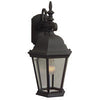 Straight Glass Cast One Light Wall Mount in Textured Black